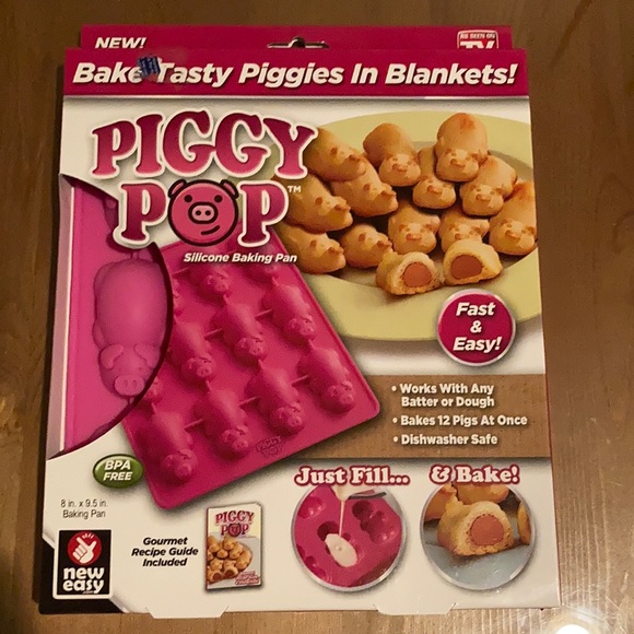 Piggy Pop Silicone Baking Pan - Picture 1 of 2
